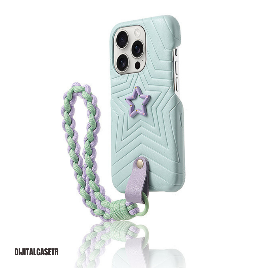 iPhone KORDON Serıes | rısıng star Leather Phone Case